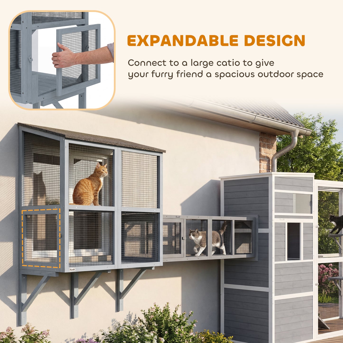 The Window Catio โ Outdoor Cat Enclosure with Waterproof Roof