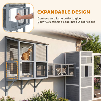 The Window Catio — Outdoor Cat Enclosure with Waterproof Roof